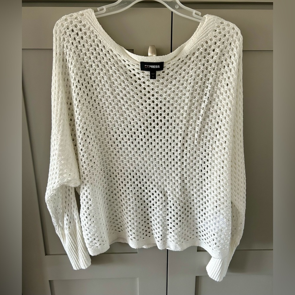 Express Cutout Boat Neck Sweater size L